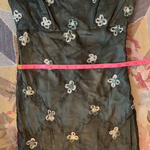 VINTAGE BETSEY JOHNSON MESH COCKTAIL MIDI DRESS 90s Y2K NWT MADMEN S 2 4 - Picture 8 of 11